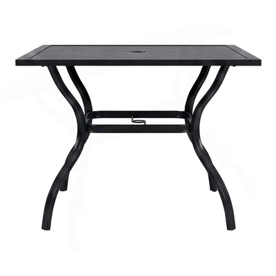 Table de bistro en métal et acier