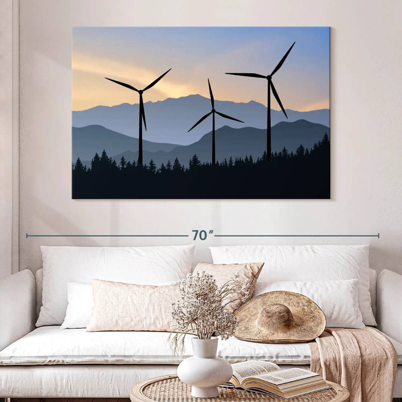 Lilie Forest Wind Turbines, 26" H x 39" W