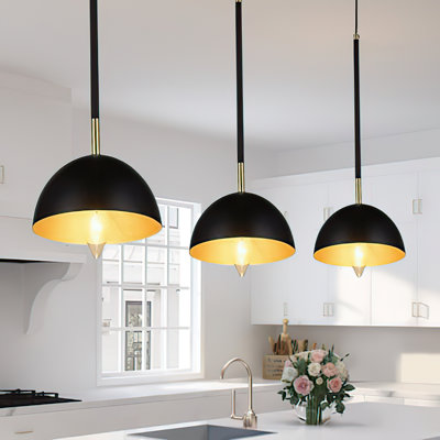 Single Head Hemispherical Iron Chandelier