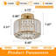 Luminaire de plafond en cristal Katona, plafonniers semi-encastrés modernes pour couloir, plafonniers pour cuisine, entrée de salle de bain (argent)-1472729985