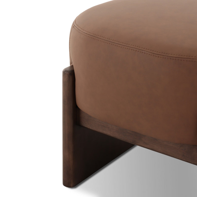 Orlando Accent Stool-Solema Cream, 20.25" H x 22.5" W x 22.5" D