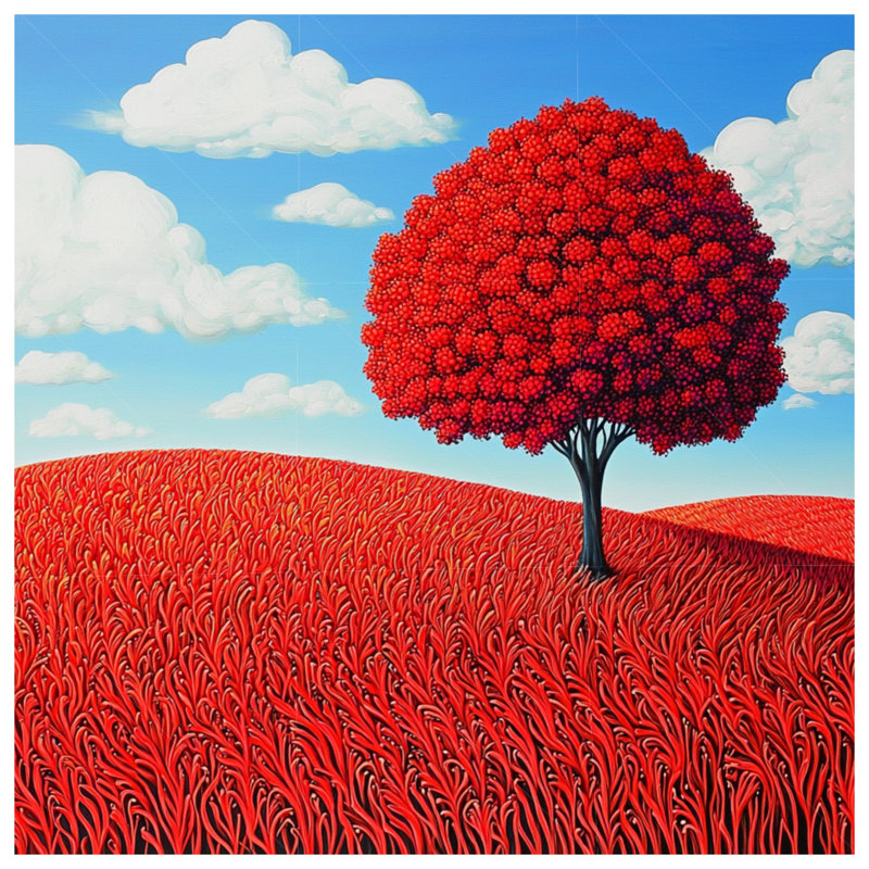 Tapisserie murale arbre - Décoration murale nature, H 104 po x 88 avec 4 œillets
