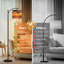 Lampe sur pied à arc avec abat-jour réglable abstrait Boho Sun Sunrise Sunset Mid Century Modern Ocean Waves