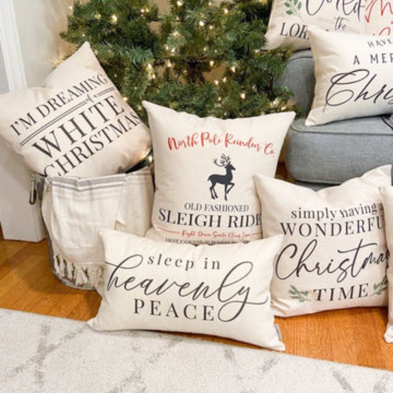  I'm Dreaming of a White Christmas Cotton Pillow Cover