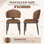 Ensemble de 2 chaises de salle à manger en bois et en tissu rembourré-740649571-740649572