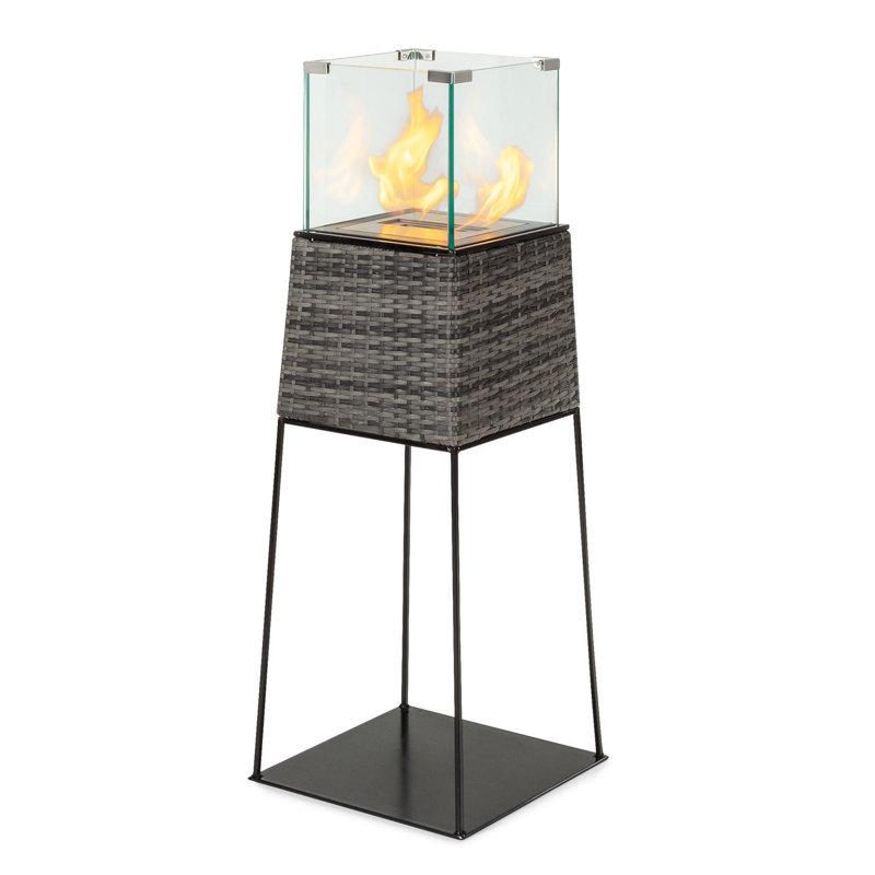 Steel Bio-Ethanol Smokeless Outdoor Fireplace, Brown