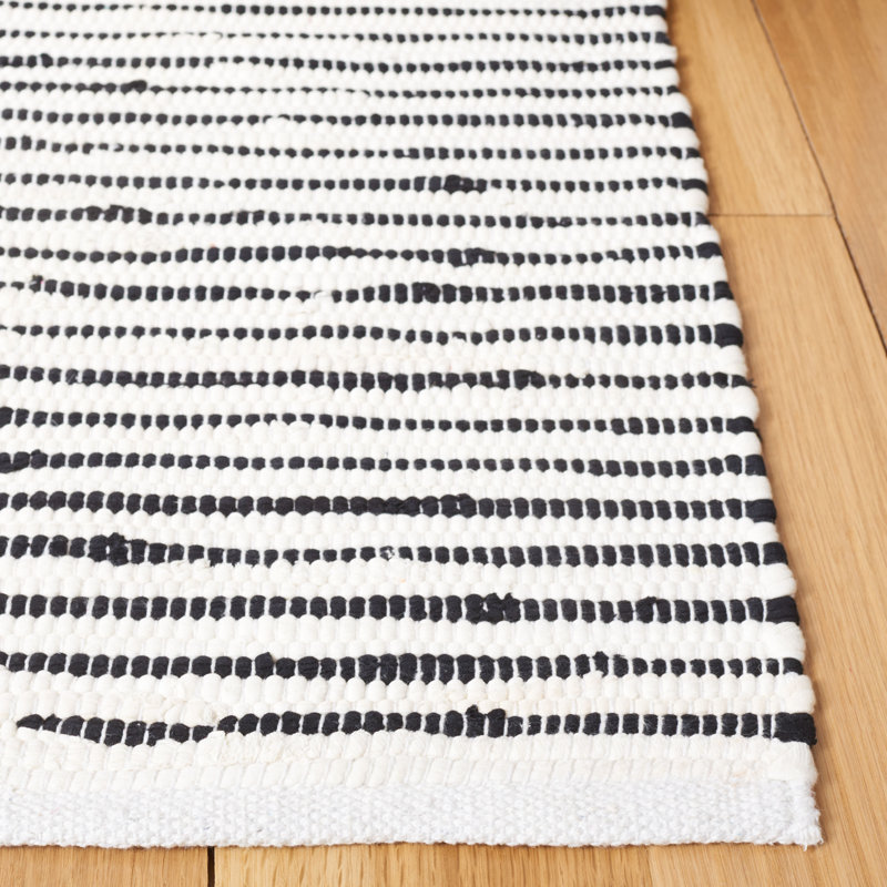 Janke Kilim Flat Weave Cotton Geometric Rug, Rectangle 9' x 12'