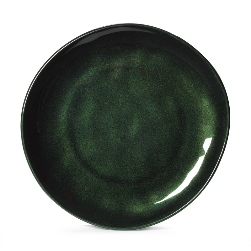  9'' Melamine Dinner Plate , Set of 4, Green