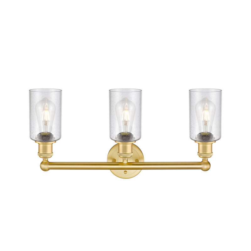 Caldello 3 - Light Dimmable Vanity Light, Satin Gold, Seedy