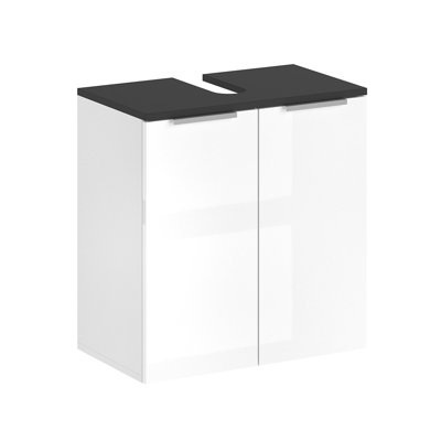 Hauser 58cm Single Bathroom Vanity Base Only in White