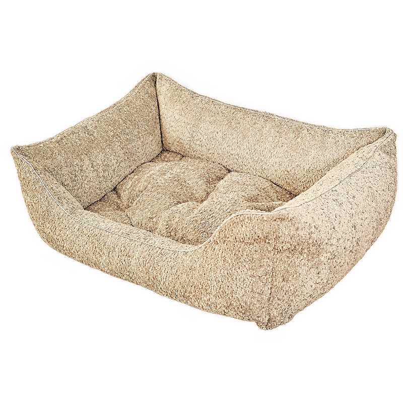 Orthopedic Polyester Pet Bed, Taupe, Extra large (100cm W x 80cm D x 35cm H)