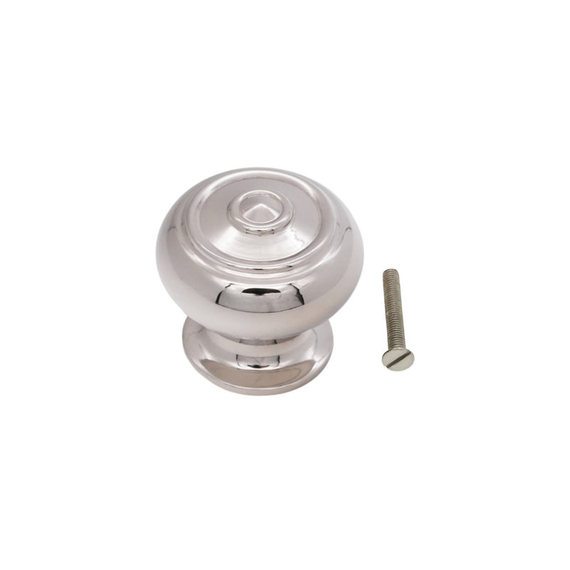 Bloxwich Small 30mm Cupboard Knob, Polished Nickel