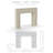 Reeded Cast Stone Fireplace Surround-104978679-104978680