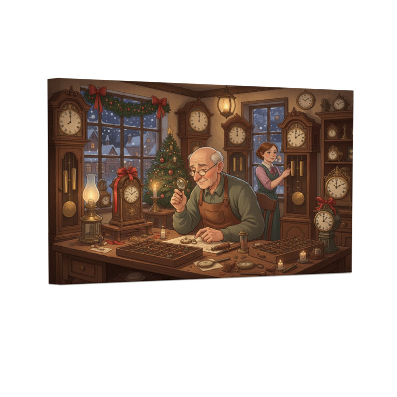 Scène de Noël de Noël, H 16 po x l 24 po