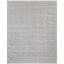 Wool Geometric Area Rug in Gray/White-1093069966