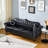 Bilbil 82.67'' Faux Leather Sofa With 2 Toss Pillows-850950511