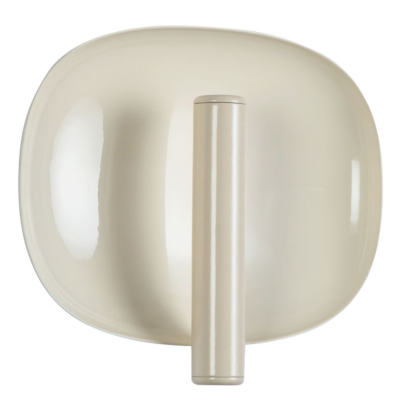 Lustre 9-in White dimmable LED Wall Sconce, White