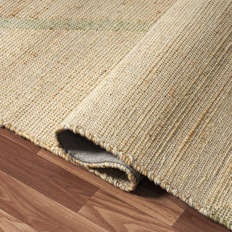 Tapis en jute / laine / coton tissé à la main Laverle, Rectangle 9 pi x 12 pi