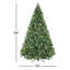 Sapin de Noël givré pré-éclairé-79764855