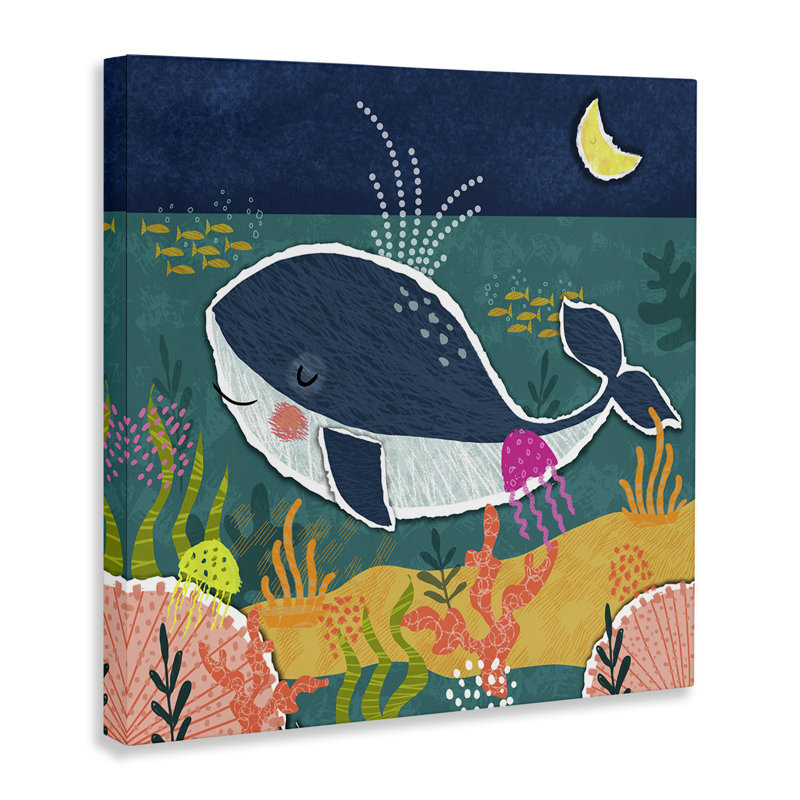 «Whale at Nighttime» par Tina Finn, H 24 po x l 24 po