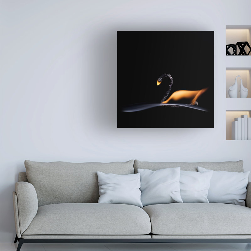 Art sur toile Stanislav Aristov le cygne, H 35 po x l 35 po