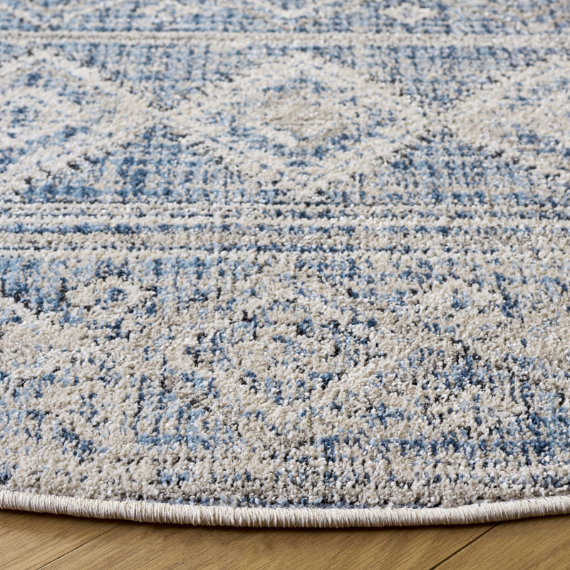 Grove 678 Performance Geometric Shapes Rug, Round 6'7"