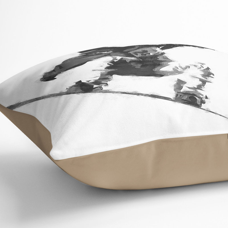 Square Cushion, 55cm H x 55cm W x 20cm D, Stone