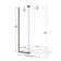 Cantour 32'' - 36'' W x 76'' H Pivot Frameless Shower Door with Clear Glass