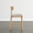 Upholstered Counter Stool with Handwoven Back-66868276