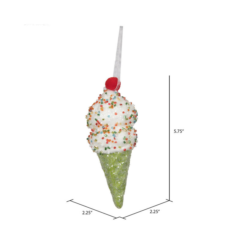 Ornement boule de Noël Fryd, Lime