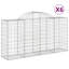 Clôture en métal Gabion arquée H 4 pi x l 7 pi