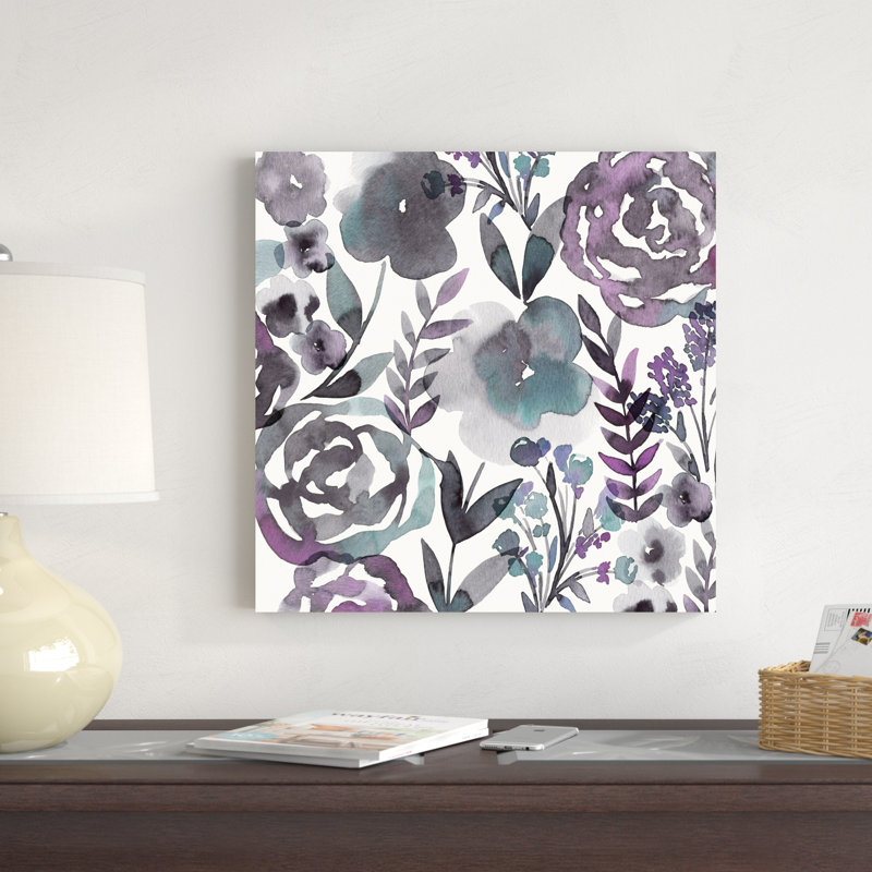 Jardin de prunes en fleurs I, H 20 po x l 20 po x P 1,25 po