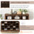 Nickelsen Sleek Design 24 Shoe Cubby Console, Modern Shoe Cabinet for Hallway, Bedroom, Living Room-1971297861