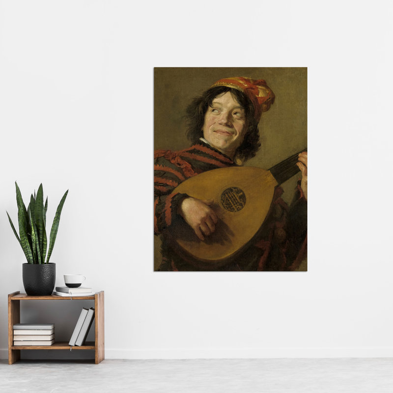 The Lute Player by Fran Hals - No Frame Painting