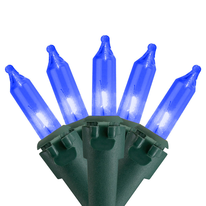 Chessani Outdoor 50 - Bulb 150'' Plug-in Mini String Light, Green, Green