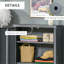Armoire en métal grise avec intérieur spacieux et bibliothèque industrielle à 3 tablettes