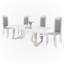 Ensemble de 6 chaises en velours de couleur chrome Everly Quinn Inc Furniture-346121980