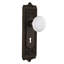Egg & Dart Plate with Decorative Keyhole and White Porcelain Door Knob-886806000-882290517