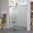 56-60"x74" Aluminum Frame Double Sliding Shower Door,Bypass Bathroom Sliding Door with Premium 1/4" (6mm) Clear Tempered Glass,Chrome Finished-126705076