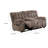 Heya Manual Recliner Loveseat w Console, Pillow Tufted Dark Brown, 81 Inch-130982386