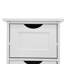 Armoire de rangement blanche pour salle de bain, armoire autoportante avec tiroirs