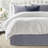Walker Stripe Indigo/Ivory Cotton Bedskirt-109715695-109715691