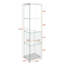Vitrine moderne en verre avec lumières DEL-1517310823