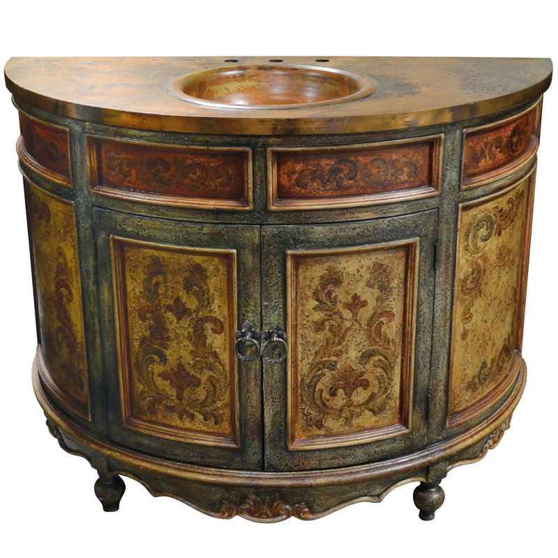 Meuble-lavabo simple 48 po Vogelsang, Brun