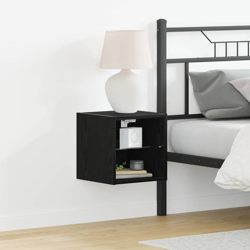 30cm W Manufactured Wood Bedside Table