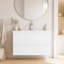 Ensemble de meuble-lavabo flottant mural 32 "avec tiroirs à fermeture en douceur