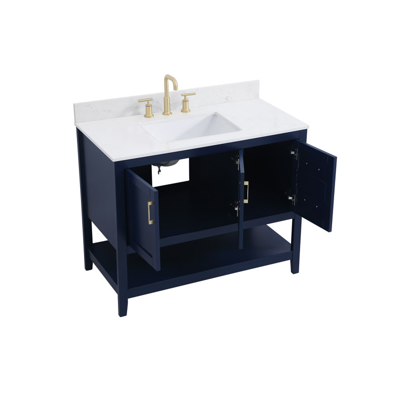 Ensemble de meuble-lavabo simple 42 po Scottsbluff, clair