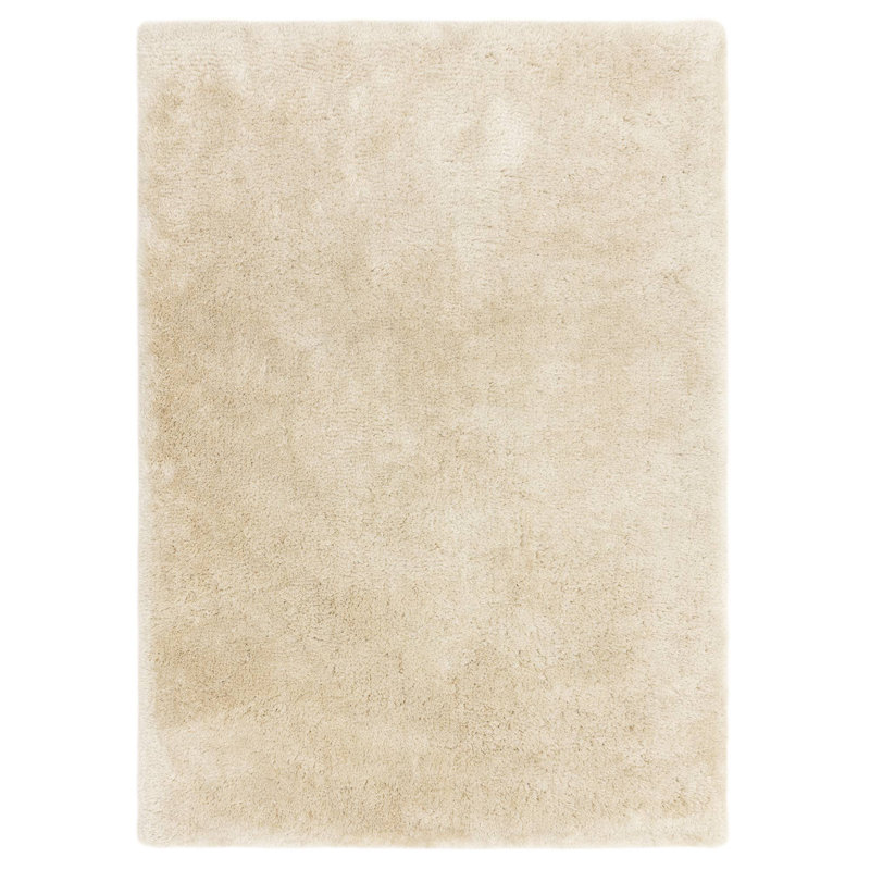 Tachiana Hand Tufted Shaggy Off White Area Rug, Rectangle 120 x 170 cm