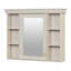 Armoire de salle de bain murale - Grand miroir d'intimité dissimulé avec rangement de couleur crème de luxe beige-733836567