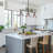 Hannahs 3-Light Kitchen Island Linear Pendant with Cone Glass Shade-1937500388